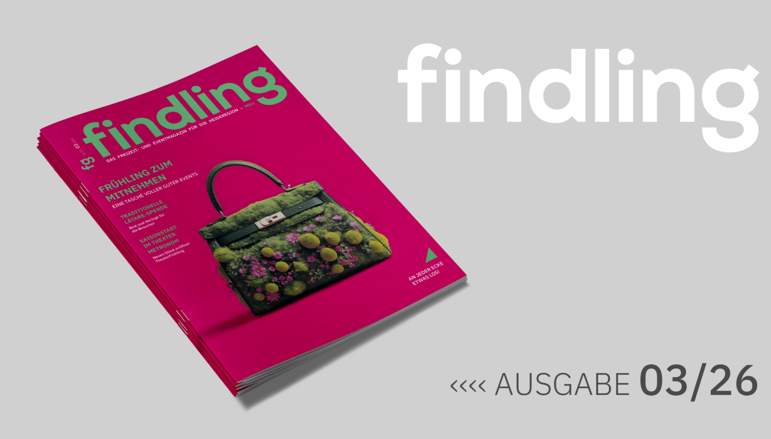 Cover März Ausgabe: Frühling zum Mitnehmen Mockup.