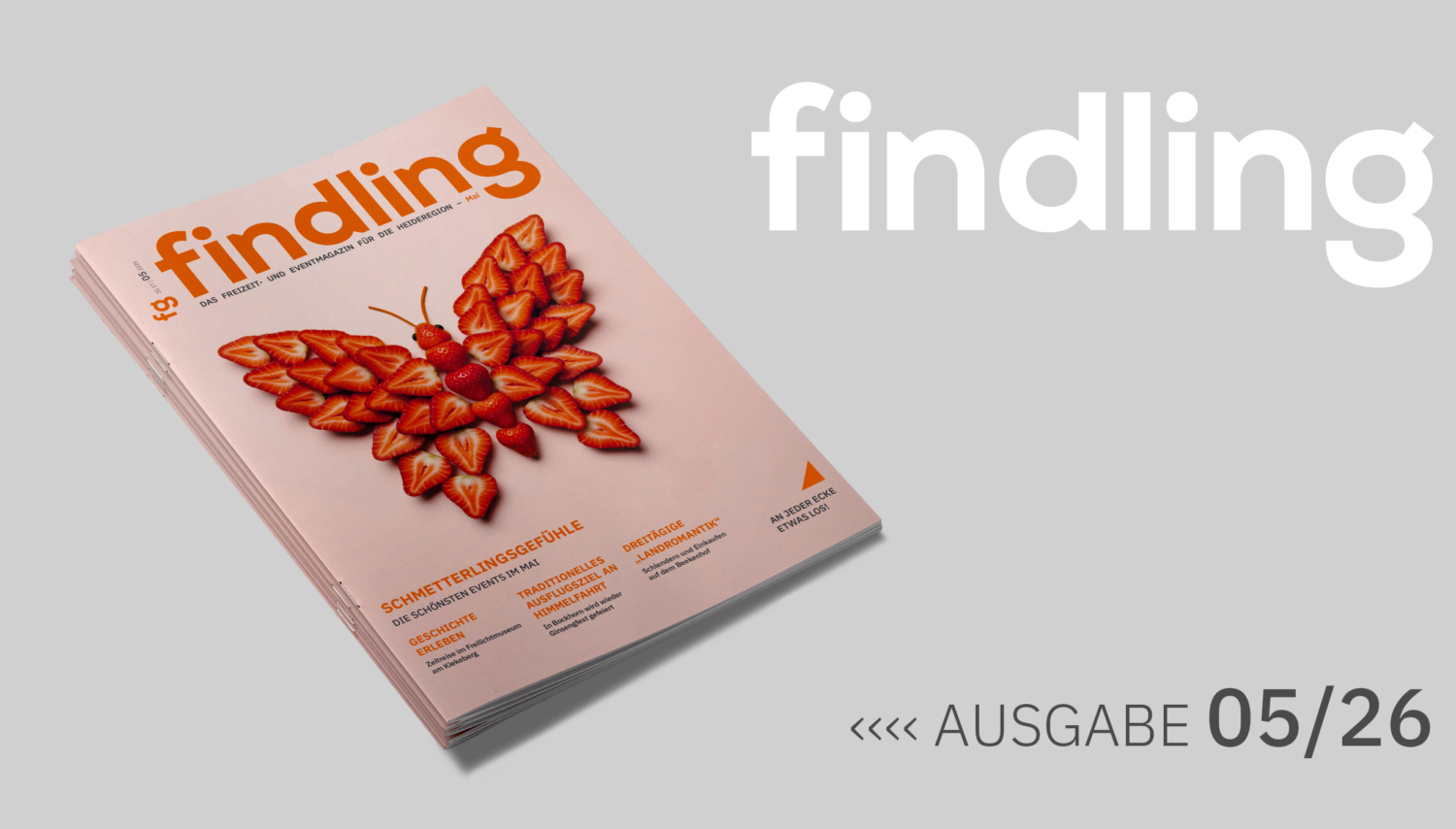 Cover Mai Ausgabe: Schmetterlingsgefühle Mockup.